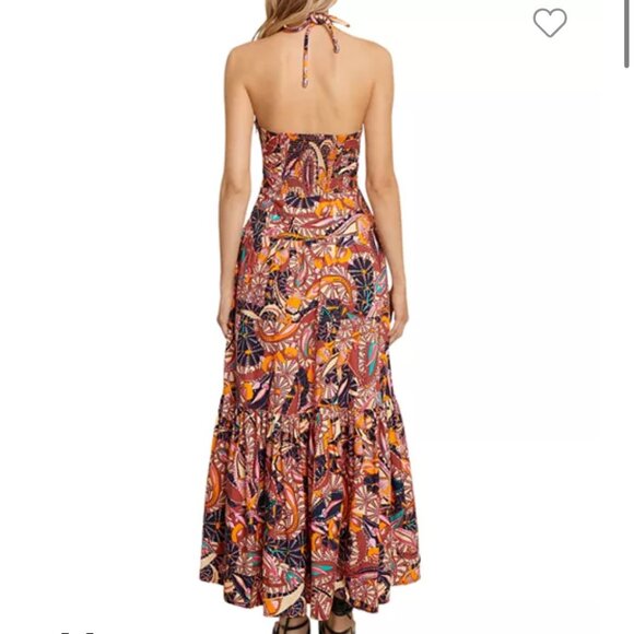 A.L.C. Adelle Tiered Halter Dress $600 Size 10 - Picture 3 of 5